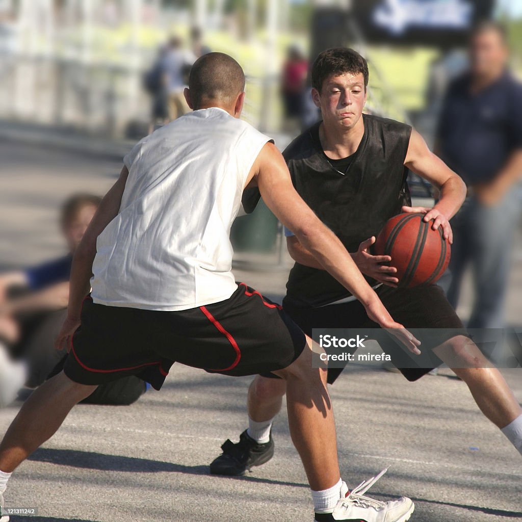 Basketball Young man plays basketball. Adult Stock Photo