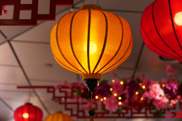 Chinese new year lanterns in chinatown.