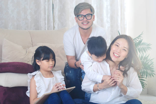 istock Lovely Asian family 1213119401