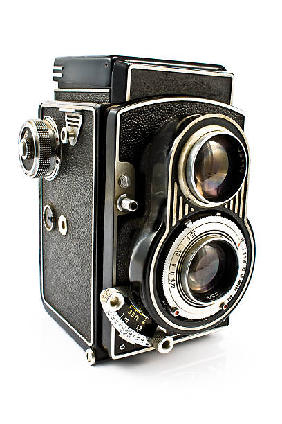 istock Vintage two lens photo camera 121312015