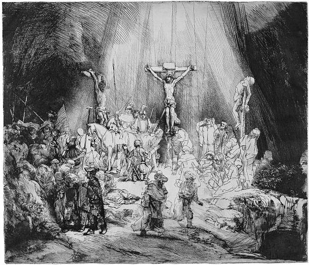 The Three Crosses Stock Illustration - Download Image Now