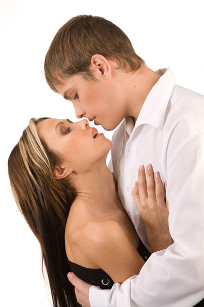 istock Young kissing couple. 121312837