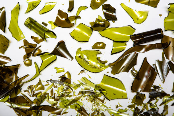 Broken glass and leftover debris are hazardous.