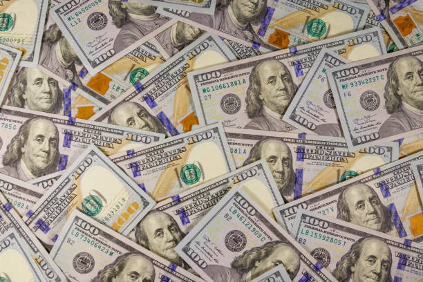 istock Background of american one hundred dollar bills 1213130057