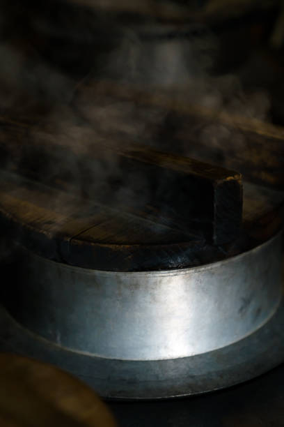 istock Japanese old kitchen 'Kamado' 1213136930