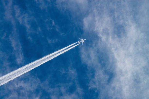 istock Airplane in the sky 1213137026