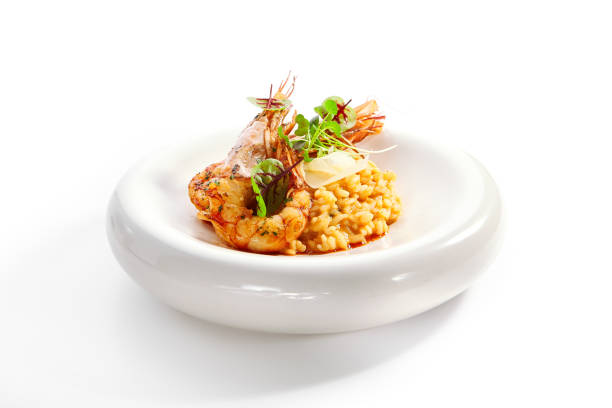istock Risotto tom yam with argentinian shrimp 1213139860