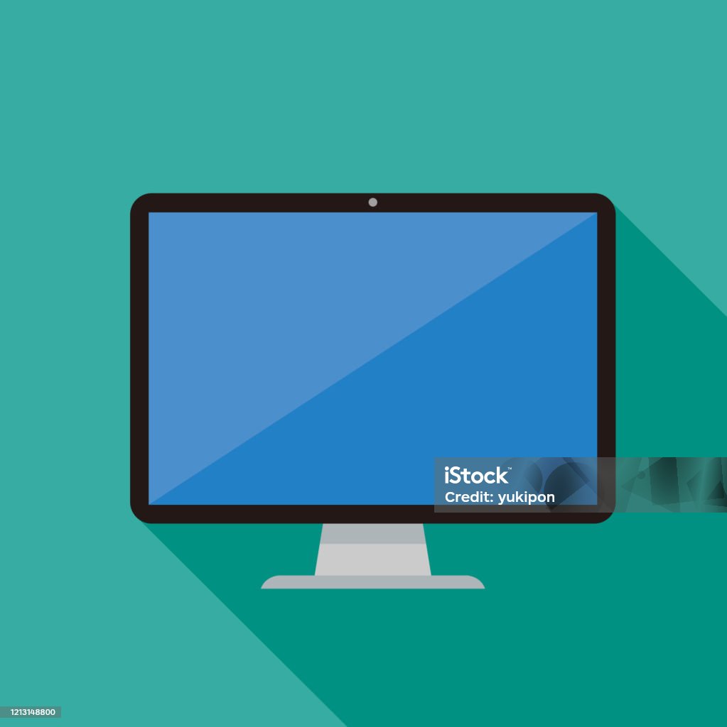Computer Picture Vector Pc Vector Illustration Stock Illustration - Download Image Now ...