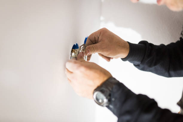 istock Professional Electrician Job 1213150556
