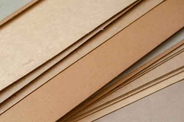 istock Set of brown cardboard sheets. 1213152438