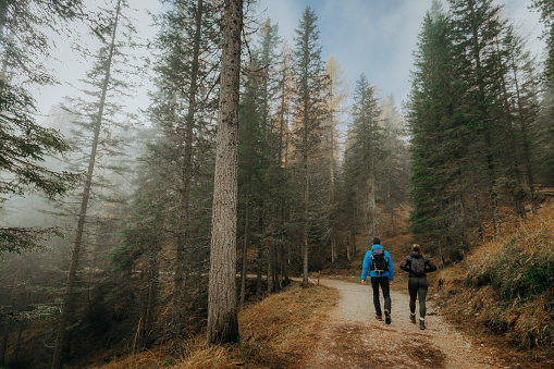 Couple hiking