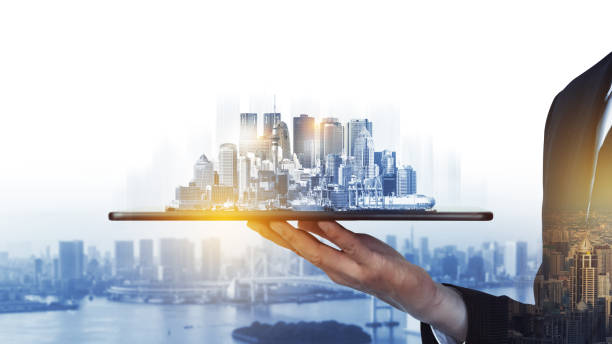 istock Modern creative telecommunication and internet network connect in smart city. 1213169843
