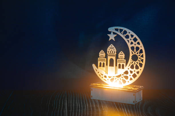 Ramadan lamp against serene and beautiful evening sky. Ramadan background. Ramadan lamp against serene and beautiful evening sky. Ramadan background, banner eid ul fitr photos stock pictures, royalty-free photos & images