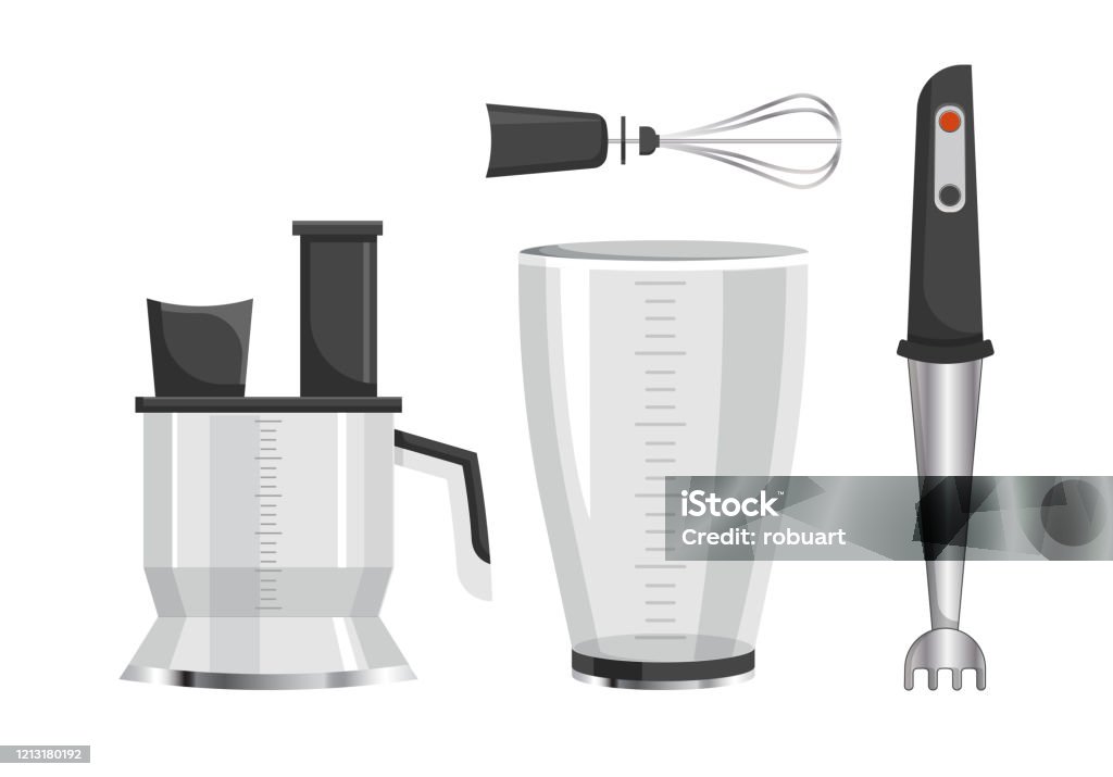 Modern Electric Kitchen Appliances For Cooking Stock Illustration -  Download Image Now - Appliance, Authority, Blender - iStock