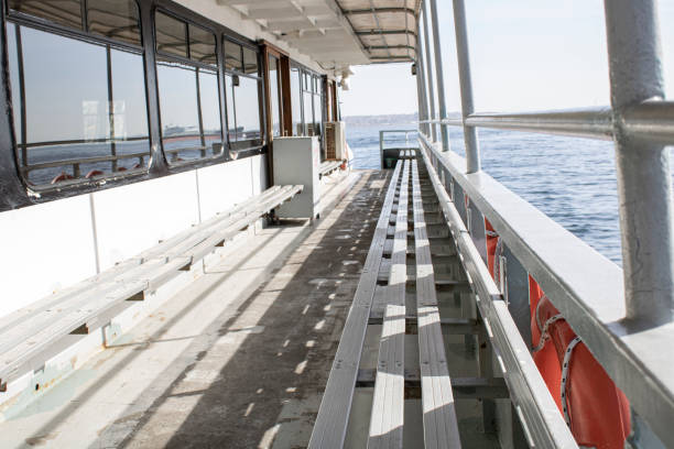 istock Seats on passenger ferries in Istanbul. Close-up. No human. 1213182585