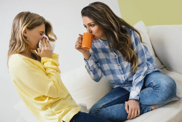 istock Fighting the virus at home. 1213184425