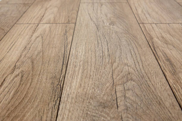 istock Seamless Oak laminate parquet floor texture background 1213185245