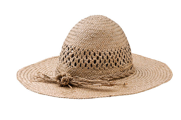 istock Straw hat isolated on white background 121318750