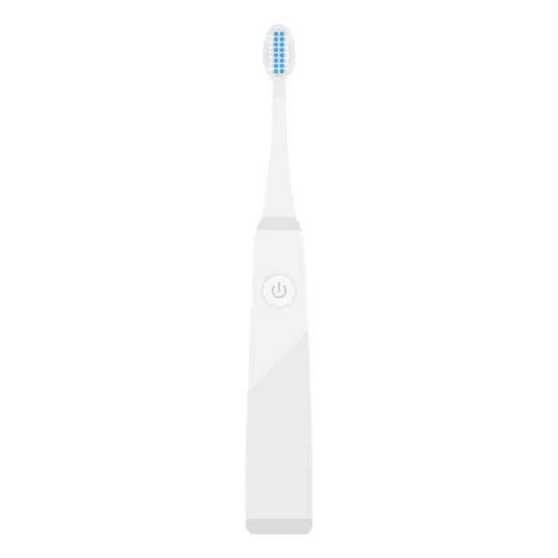 Vector illustration of electric toothbrush