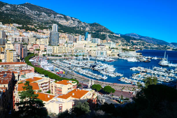 istock Monte Carlo and the Mediterranean coast in Monaco 1213194586