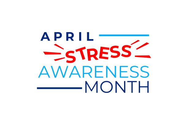 Stress Awareness Month vector concept. April is a Stress Awareness Month in the United States. Social media banner, poster, Billboard. Prevention of negative consequences of stress in the modern world Stress Awareness Month vector concept. April is a Stress Awareness Month in the United States. Prevention of negative consequences of stress in the modern world. Social media banner, poster, Billboard april stock illustrations