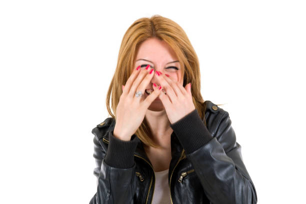 istock natural laughing cute young woman 1213202640