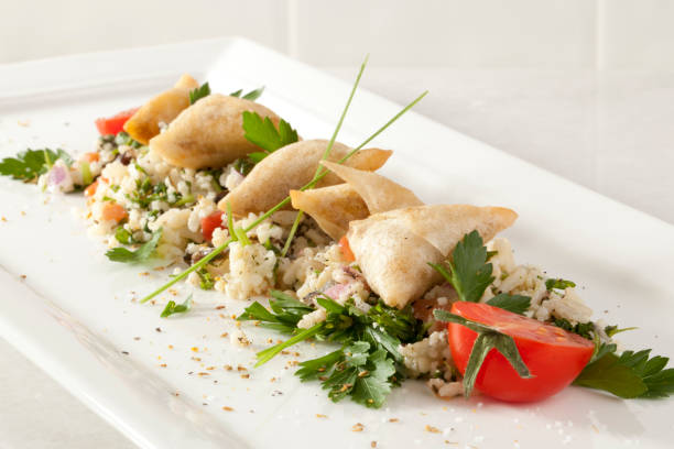 istock Tabbouleh and kasseri cheese puffs 121320468
