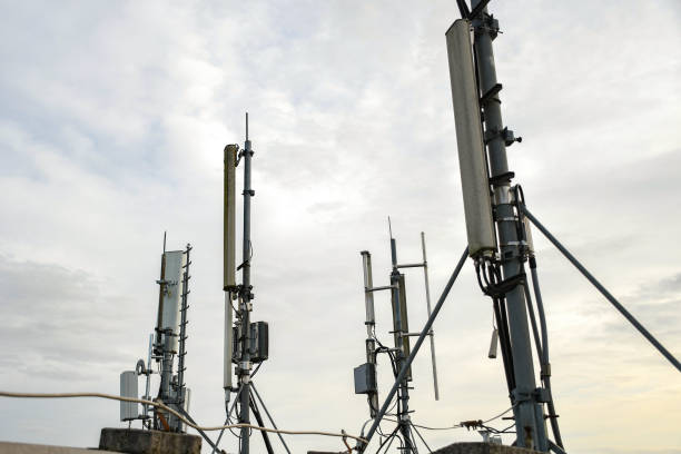 istock Cellular radio telecommunication network antenna mounted on a metal pole providing strong signal waves 1213211720