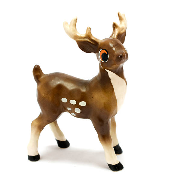 istock Vintage figurine of fallow deer 121321272