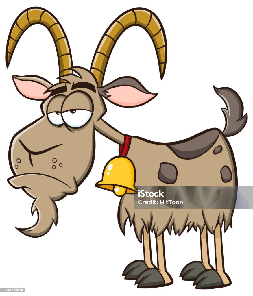 Grumpy Goat Cartoon Mascot Character Stock Illustration - Download Image  Now - Goat, Livestock, Sulking - iStock