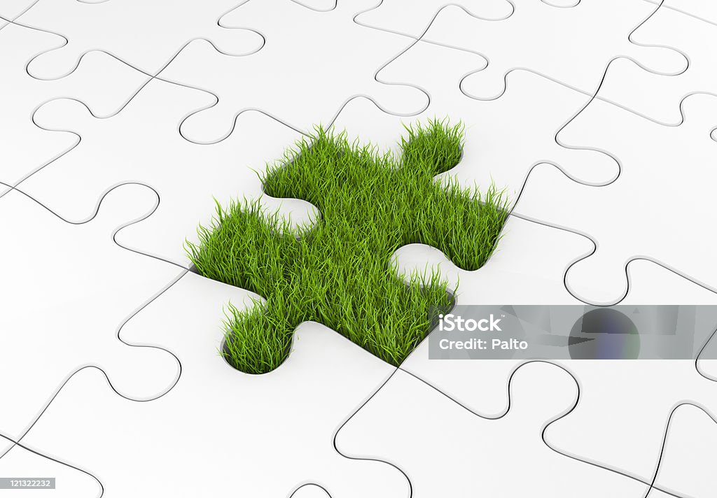 Puzzle metafora - Foto stock royalty-free di Affari