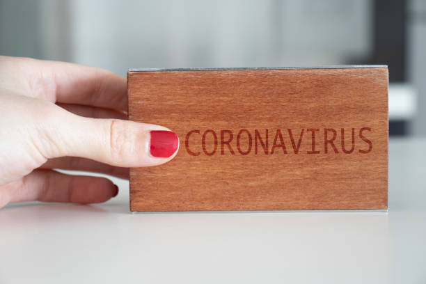 istock Coronavirus word at wooden block. Coronavirus text. 1213225796