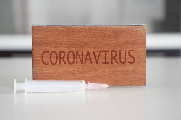 istock Coronavirus word at wooden block. Coronavirus text. 1213226571