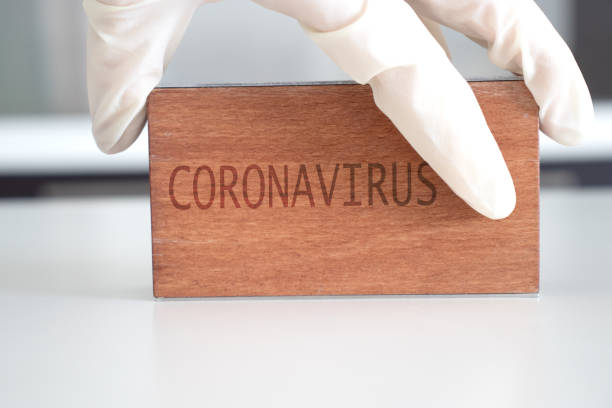istock Coronavirus word at wooden block. Coronavirus text. 1213226699