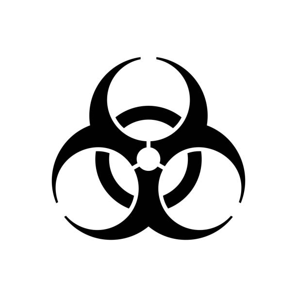 Biohazard-Symbol Gartenflagge In Dunkelgold – Gruselig-cool Für Halloween, Partys Oder Fans!