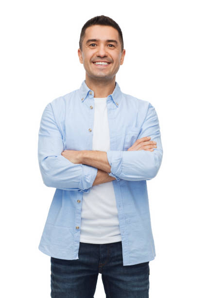 istock smiling man with crossed arms 1213236019