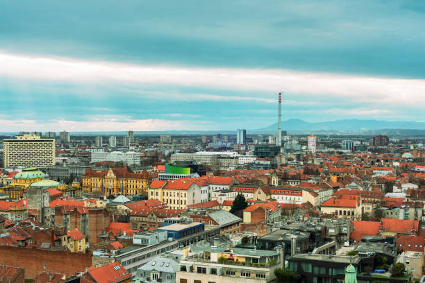 istock Zagreb city skyline, Croatia 1213236426