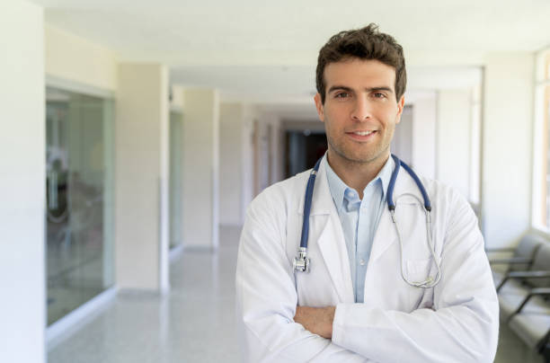 istock Happy doctor working at the hospital 1213241341