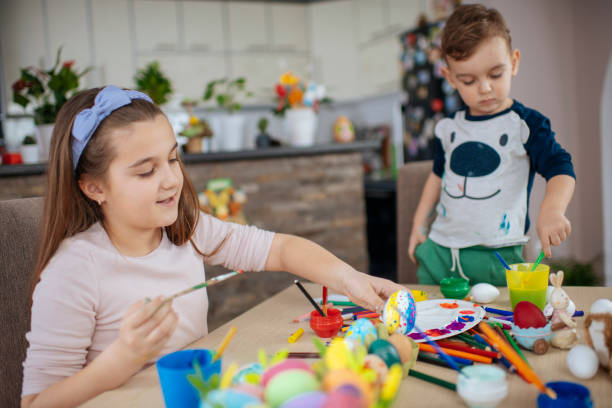 istock Painting Easter Eggs stock photo 1213246020