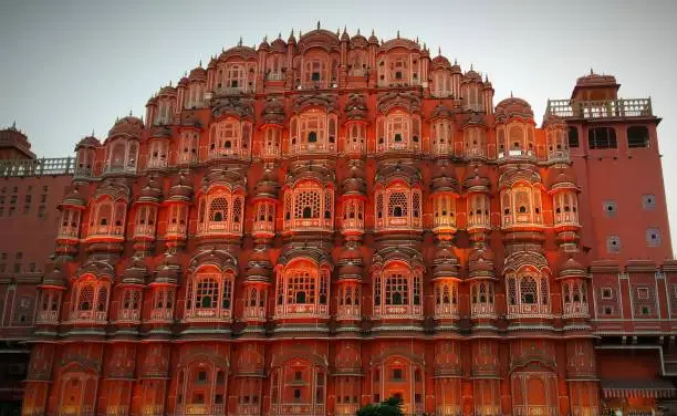 Hawamahal (windplace) is famous in india. Amazing art and design.