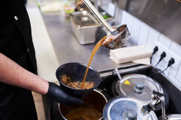 istock The process of making Japanese traditional soup ramen. 1213259440