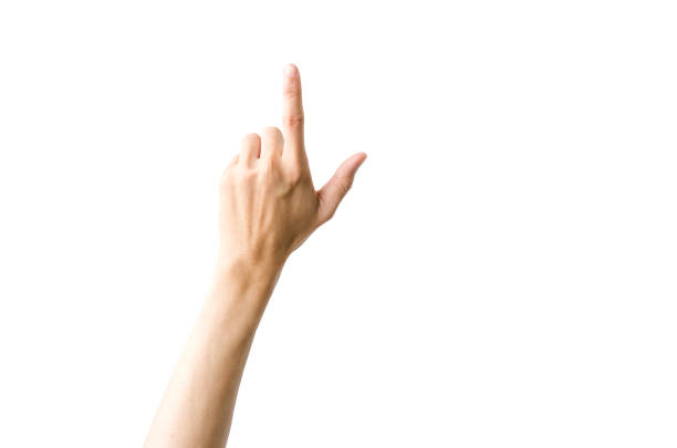 istock Empty Hand showing gesture holding the bottle, a hand holding something like a bottle or smartphone isolated on white background with clipping path. 1213262411