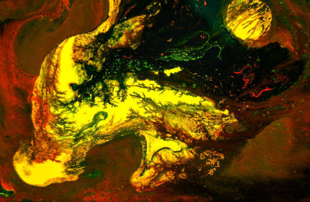 istock Background image of oil-paint palette 1213263507
