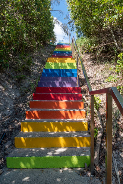istock Rainbow Stairs at Rainbow Beach in Australia 1213263602