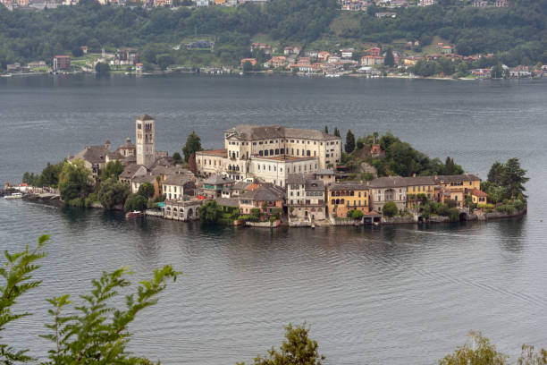 istock panorama with view of the orchard lake 1213264019