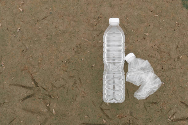 istock Plastic water bottles pollution in the ocean (Environment concept) 1213266286