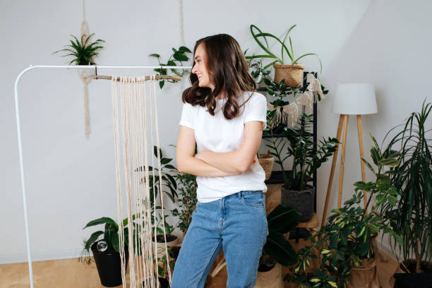 istock The girl prepared to make a macrame. 1213269495