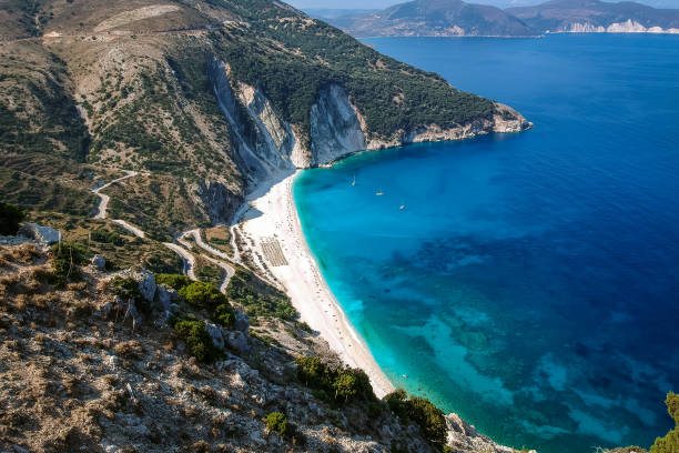 istock Myrtos beach at Kefalonia 1213271972