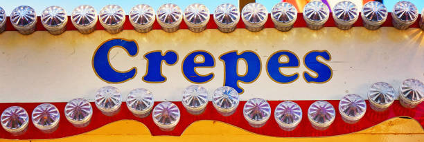istock Crepes as letters on a sign. 1213279525