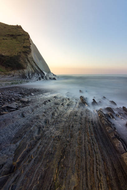 istock Sunset in Sakoneta beach in the Basque Country (Spain) 1213282293